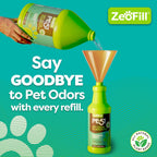 Zeofill biodegradable pet urine neutralizer spray application
