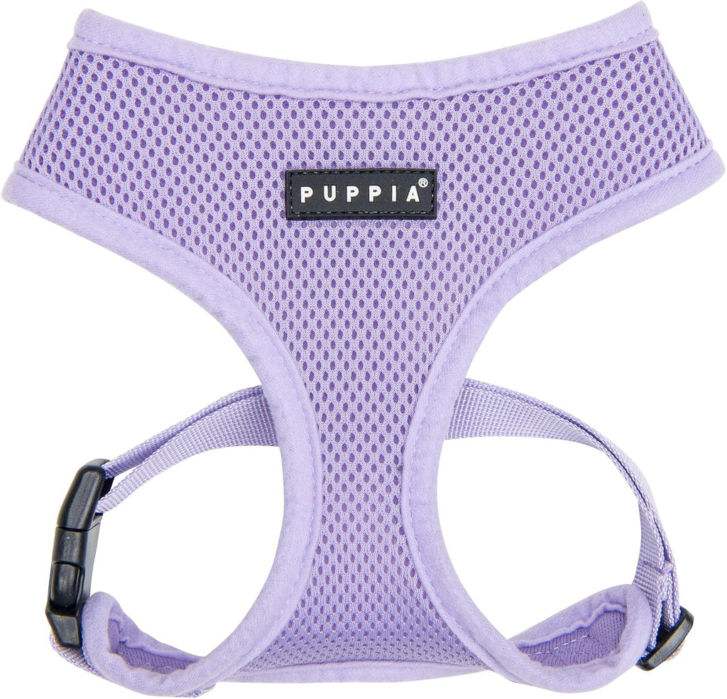 Puppia Soft Dog Harness No Choke Over-The-Head Triple Layered Breathable Mesh Adjustable Chest Belt and Quick-Release Buckle, Pink, Medium - Image 13