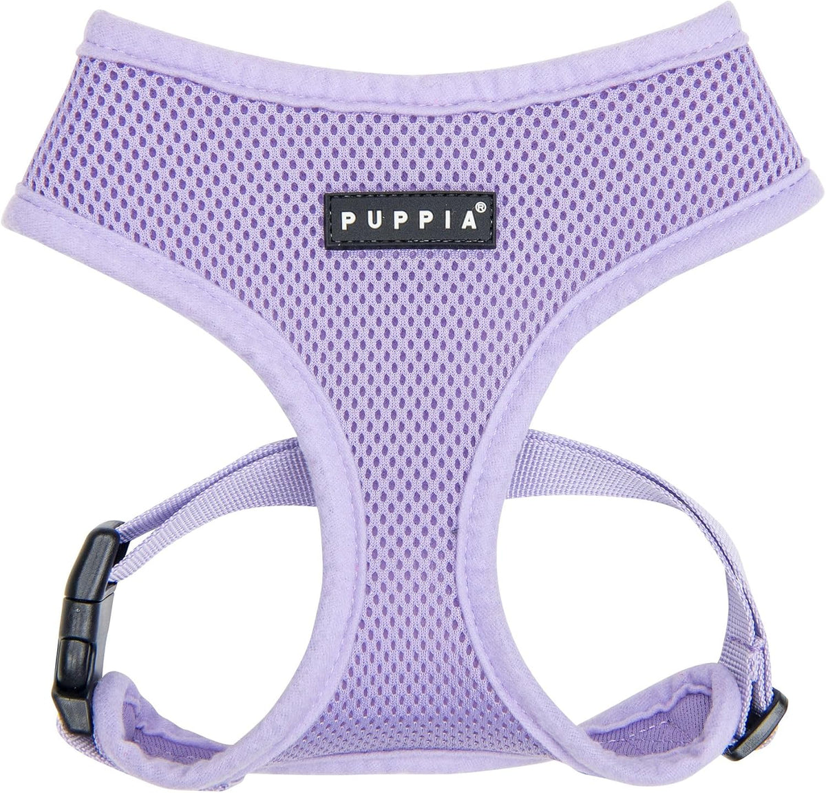 Puppia Soft Dog Harness No Choke Over-The-Head Triple Layered Breathable Mesh Adjustable Chest Belt and Quick-Release Buckle, Pink, Medium - Image 13