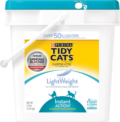 Purina Tidy Cats LightWeight4-In-1 Strength Multi-Cat, Odor control, Clumping, 99.9 Percent Dust Free Cat Litter - 17 lb. Box - Image 14