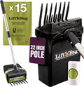 Neater Pet Brands Lift N Bag dog pooper scooper front view for premium pet yard maintenance.