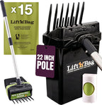 Neater Pet Brands Lift N Bag dog pooper scooper front view for premium pet yard maintenance.