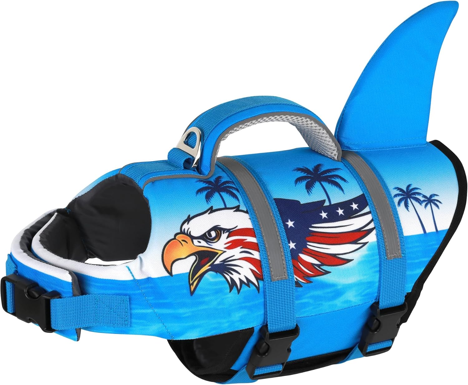 Dogcheer Dog Life Jacket, Cute Shark Dog Life Vest for Swimming Boating with Superior Buoyancy and Rescue Handle, Adjustable Puppy Floating Swim Vest for Small Medium Large Dogs - Pool Blue, XS - Image 11