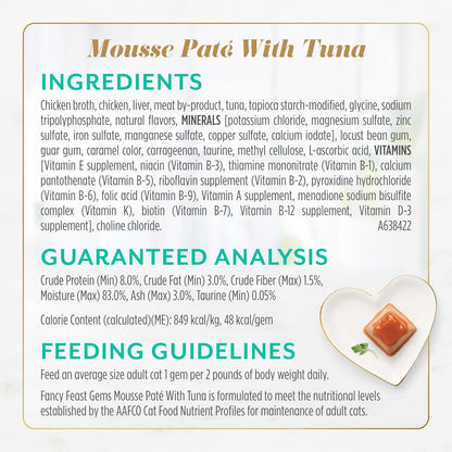 Fancy Feast Gems grain-free wet cat food box