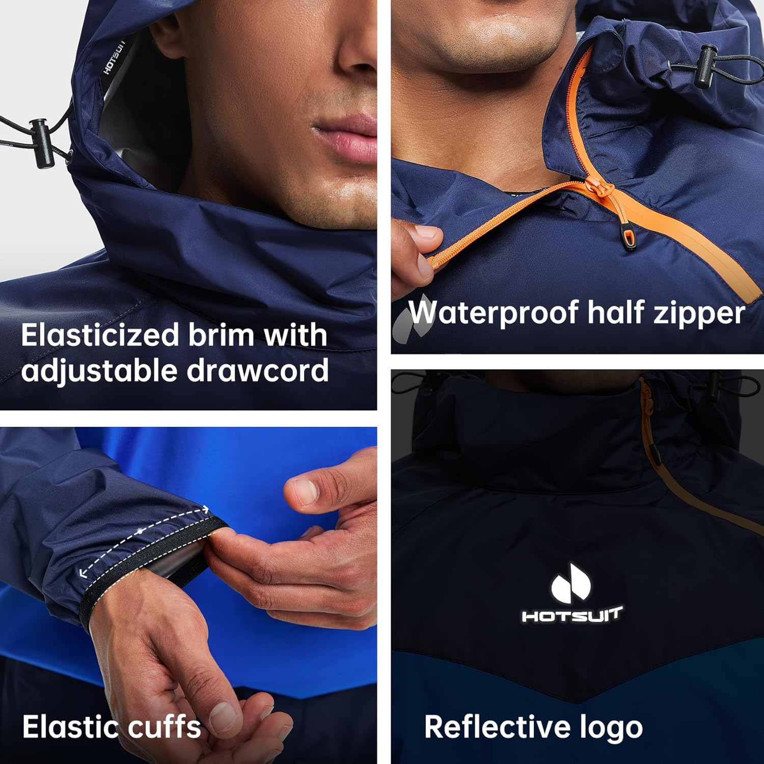 HOTSUIT waterproof zipper pockets on fitness sweat suit