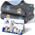 Aitmexcn Washable Puppy Dog Pee Pad 2 pack set front view