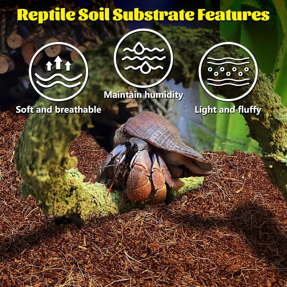 Close up view of the highly breathable layered structure of reptile vermiculite