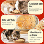 DYD pet food topper packaging showing ingredients