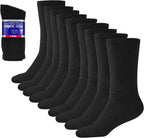 GERVRA Diabetic Socks 9 pair pack front view showing non-binding top