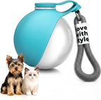 KLINNA portable dog water bottle front view stainless steel pet dispenser