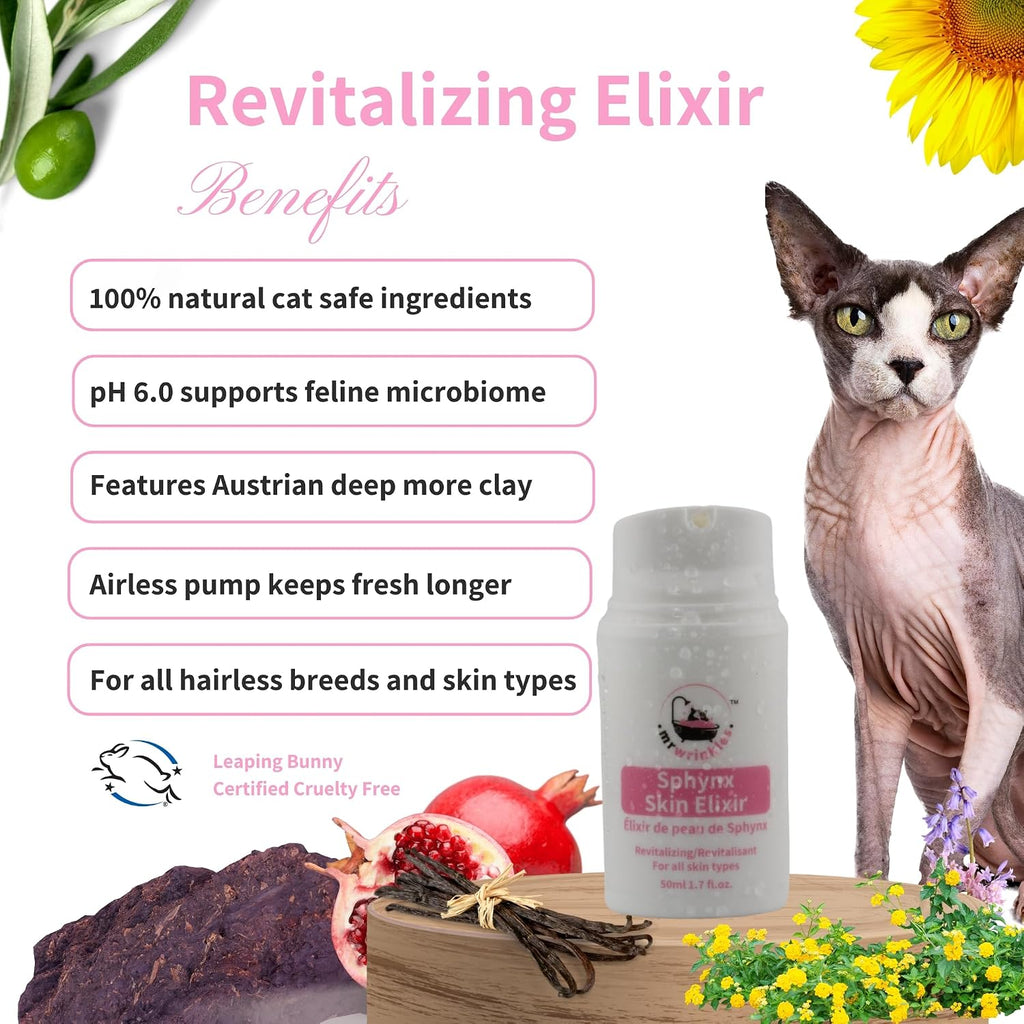 Authentic Canadian imported pet skincare product for hairless cat grooming