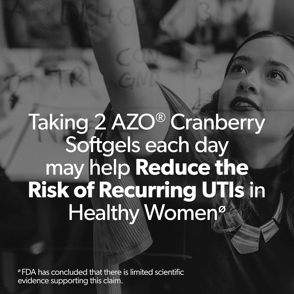 AZO Cranberry Pills for Women & Men, Urinary Tract Health, 100 Softgels - Image 3