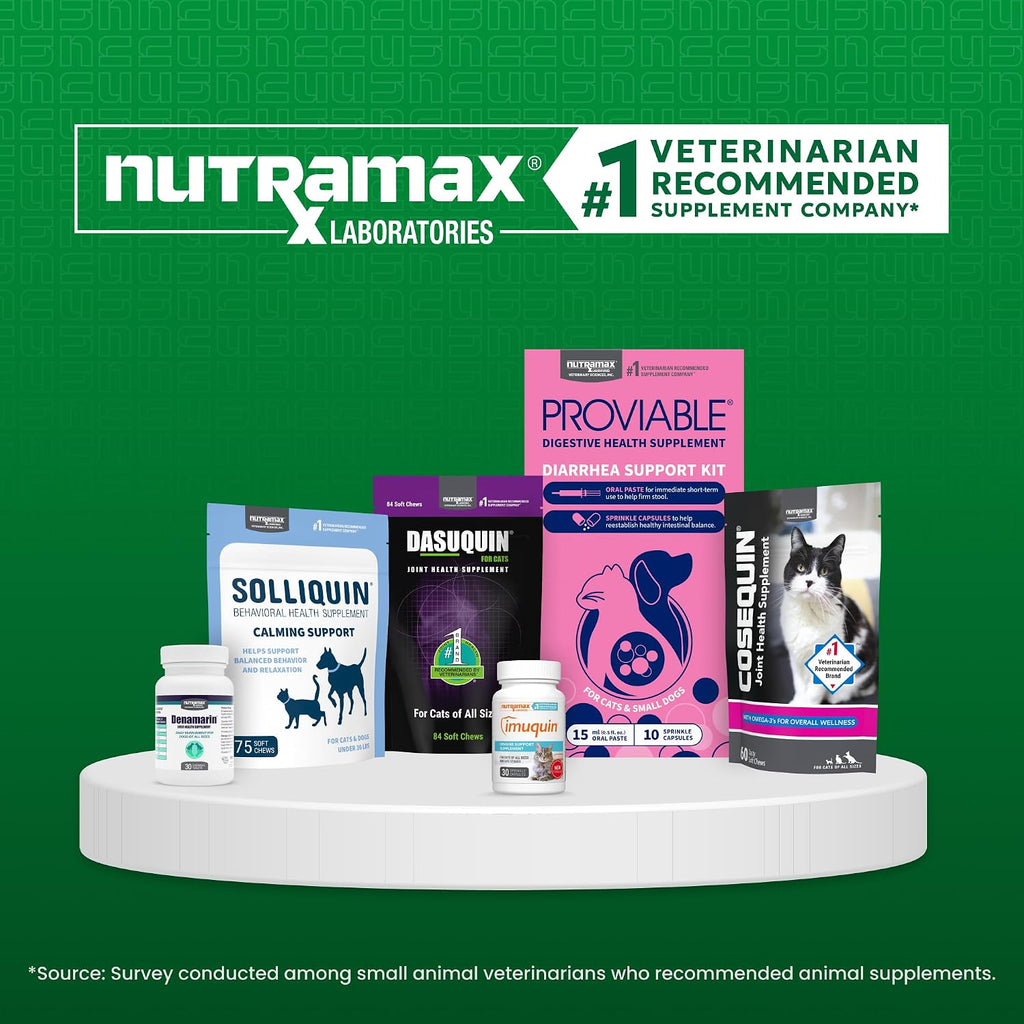 Nutramax Imuquin Immune Health Supplement for Cats, with Astaxanthin and Beta Glucans, 30 Sprinkle Capsules - Image 9