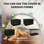 Bethshaya anxiety relief pet kennel cover showing top handle and zipper installation