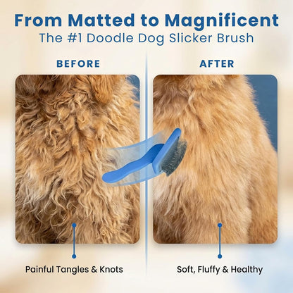 We Love Doodles large pet grooming tool curved head design for thick dog coats