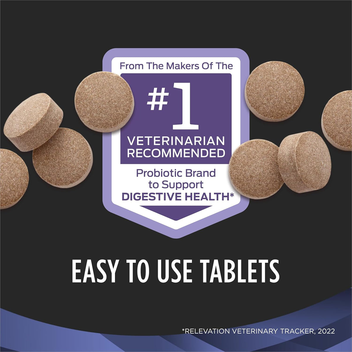 Purina Pro Plan Veterinary Supplements FortiFlora 45 count bottle showing nutritional facts and ingredients