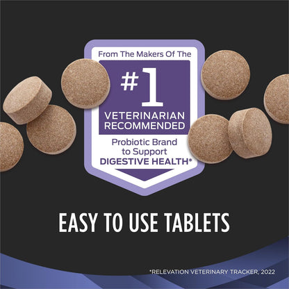 Purina Pro Plan Veterinary Supplements FortiFlora 45 count bottle showing nutritional facts and ingredients