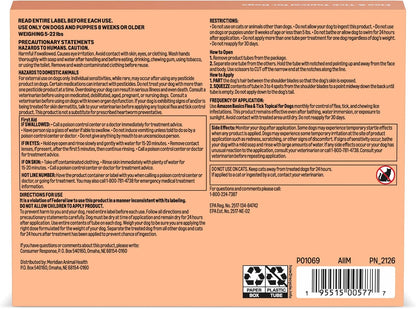 Amazon Basics Preventative Flea and Tick Topical Treatment for Small Dogs (5-22 pounds), 6 Count, Packaging May Vary - Image 9