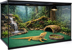 Washable green reptile mat shown during routine cleaning and maintenance