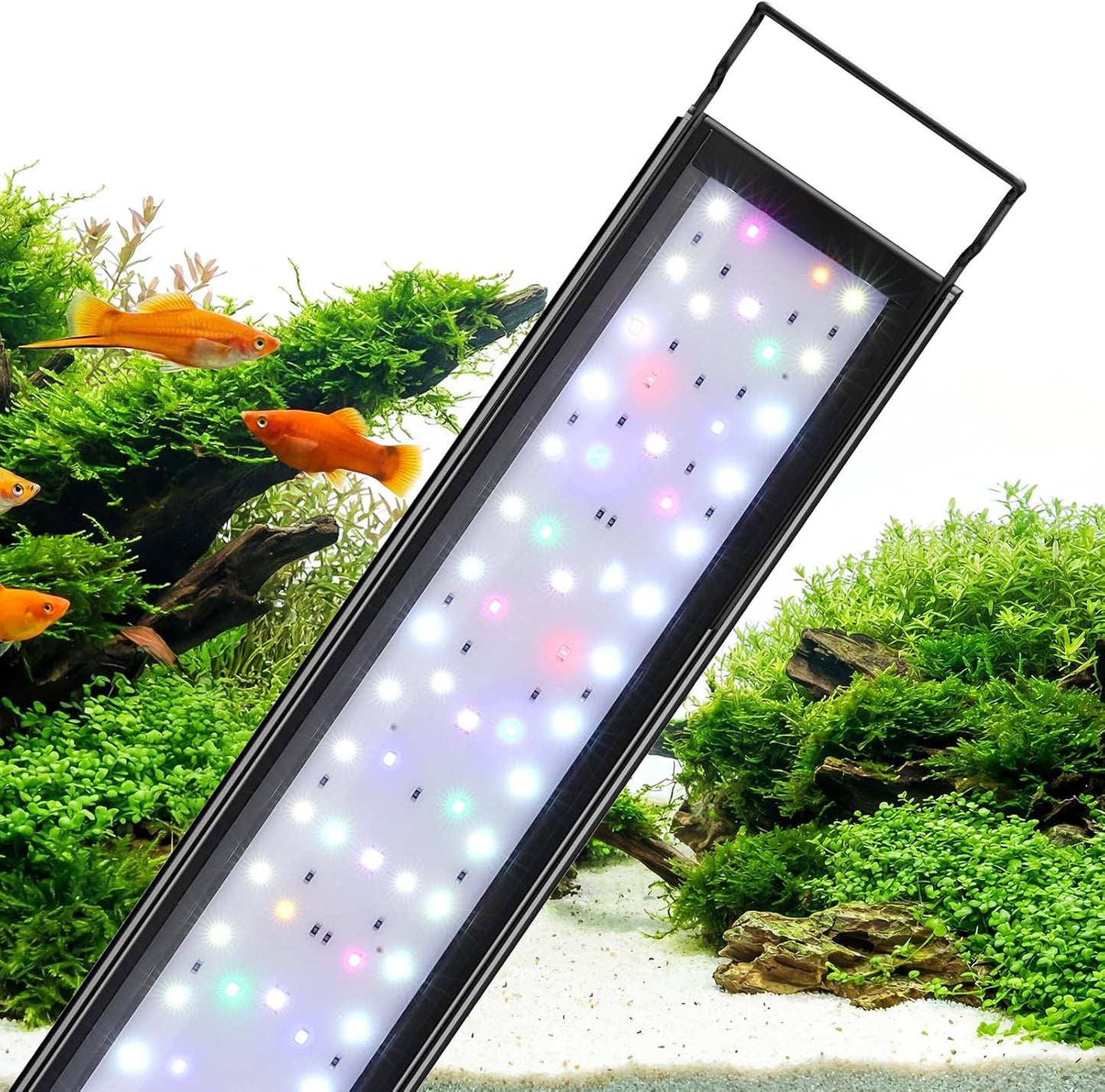 hygger Small LED Aquarium Light 24/7 Cycle Fish Tank Light with Timer Adjustable Brightness 12 Colors Full Spectrum Aquarium Lamp for 19-24 in Freshwater Plant IP68 Waterproof - Image 9
