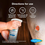Detail view of the spray nozzle on Farnam Purishield bottle