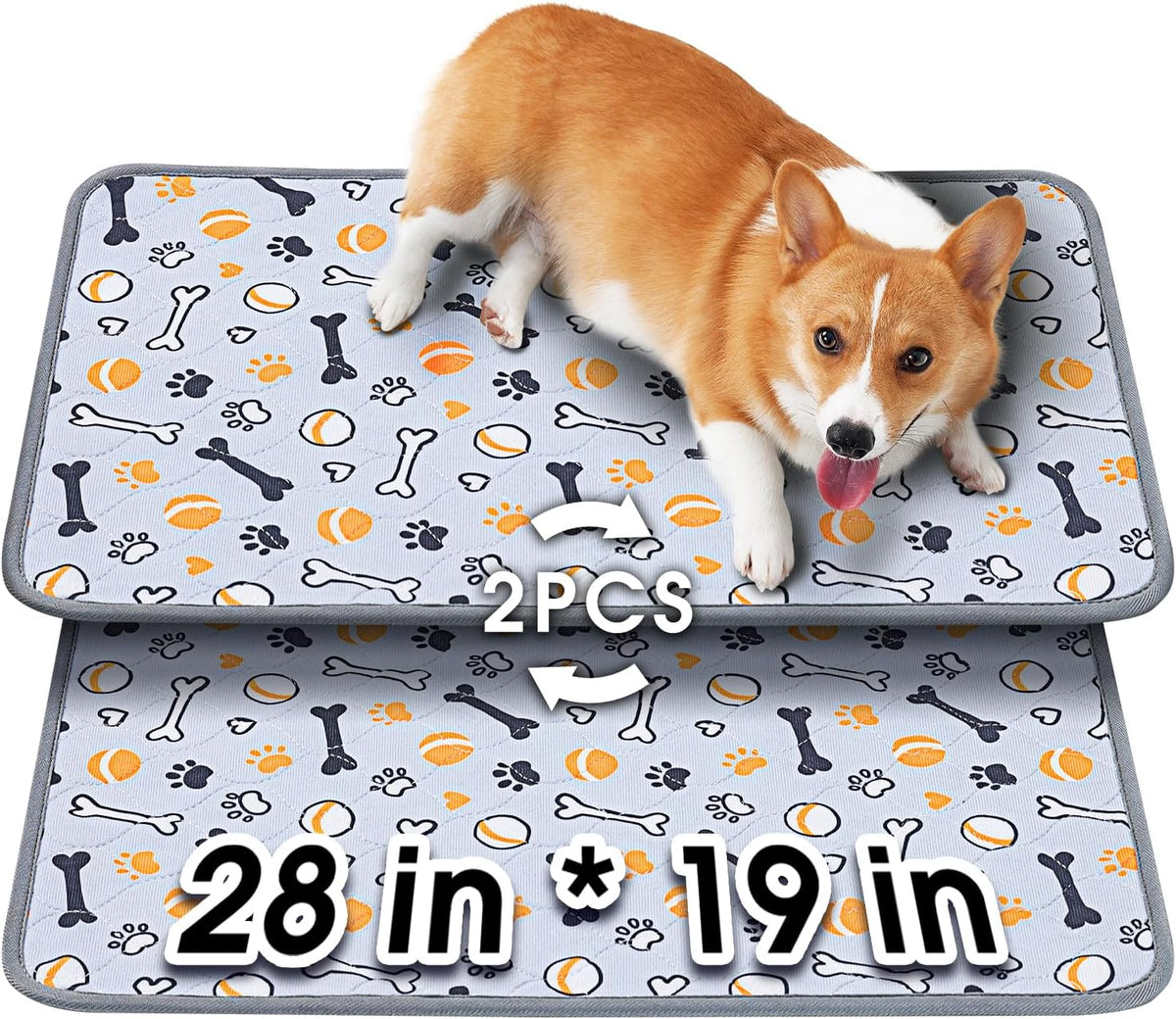 Hompet Dog Grass Pad with Tray Large, 41"x27", 2 Reusable Artificial Turf for Dogs Potty, Waterproof Non-Slip Washable Pee Pads, Quickly Absorbency Portable Dog Litter Box for Indoor/Outdoor Use - Image 14
