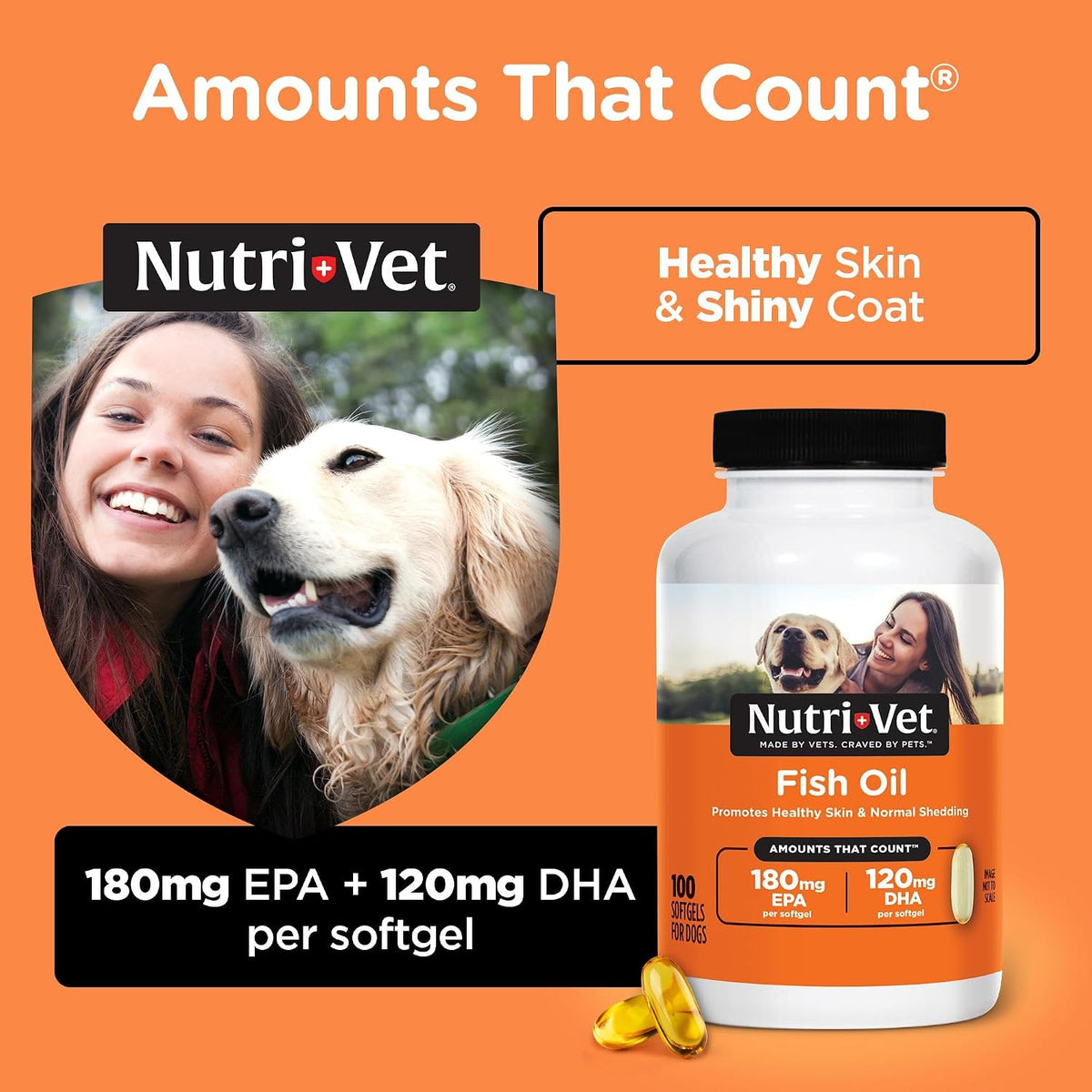 Nutri-Vet omega 3 dog capsules for excessive shedding control