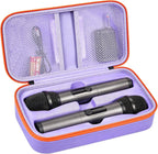 Wireless Microphone Case Compatible with JBL Wireless Two Microphone System, Handheld Dual Mic Travel Bag for Singing or Karaoke for Receivers, Adapters, AA Batteries - Image 13
