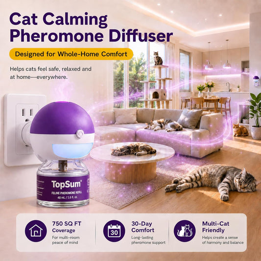 TopSum cat pheromone replacement vial compatible with standard plug in diffusers