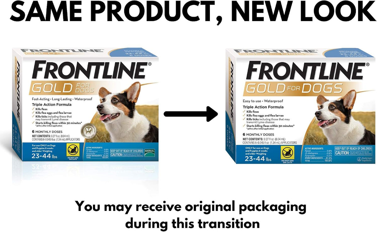 Waterproof monthly flea drops for medium sized puppies and dogs