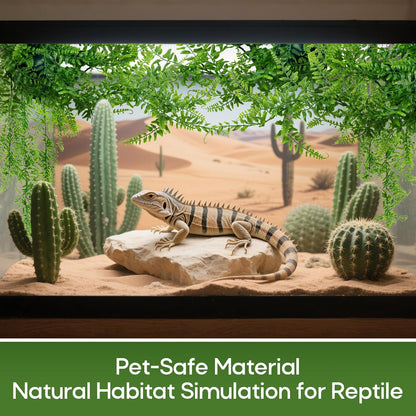 Rainflow reptile vines with suction cup mounting hardware