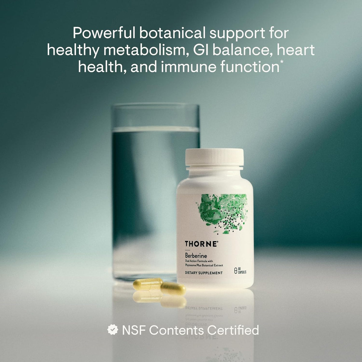 Thorne Berberine supplement facts and ingredients label