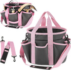 Abbylike multi-pocket tack organizer showcasing side pockets holding grooming sprays.