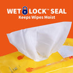 Dog paw and butt cleaning wipes in Tropical Splash scent close up