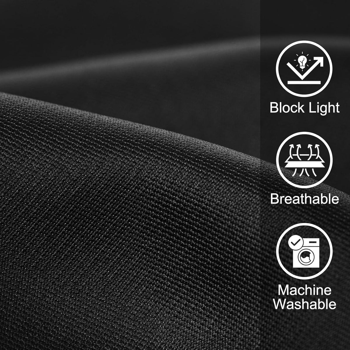 Close up of the breathable fabric and top handle design of the POPETPOP cage cover.