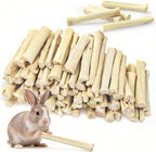 StyEdEk natural sweet bamboo chew toys front view bulk pack for small animals