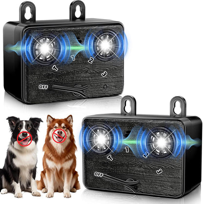 Cbersmg 2-pack anti barking device front view