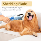 Shedding blade used as a sweat scraper for horse