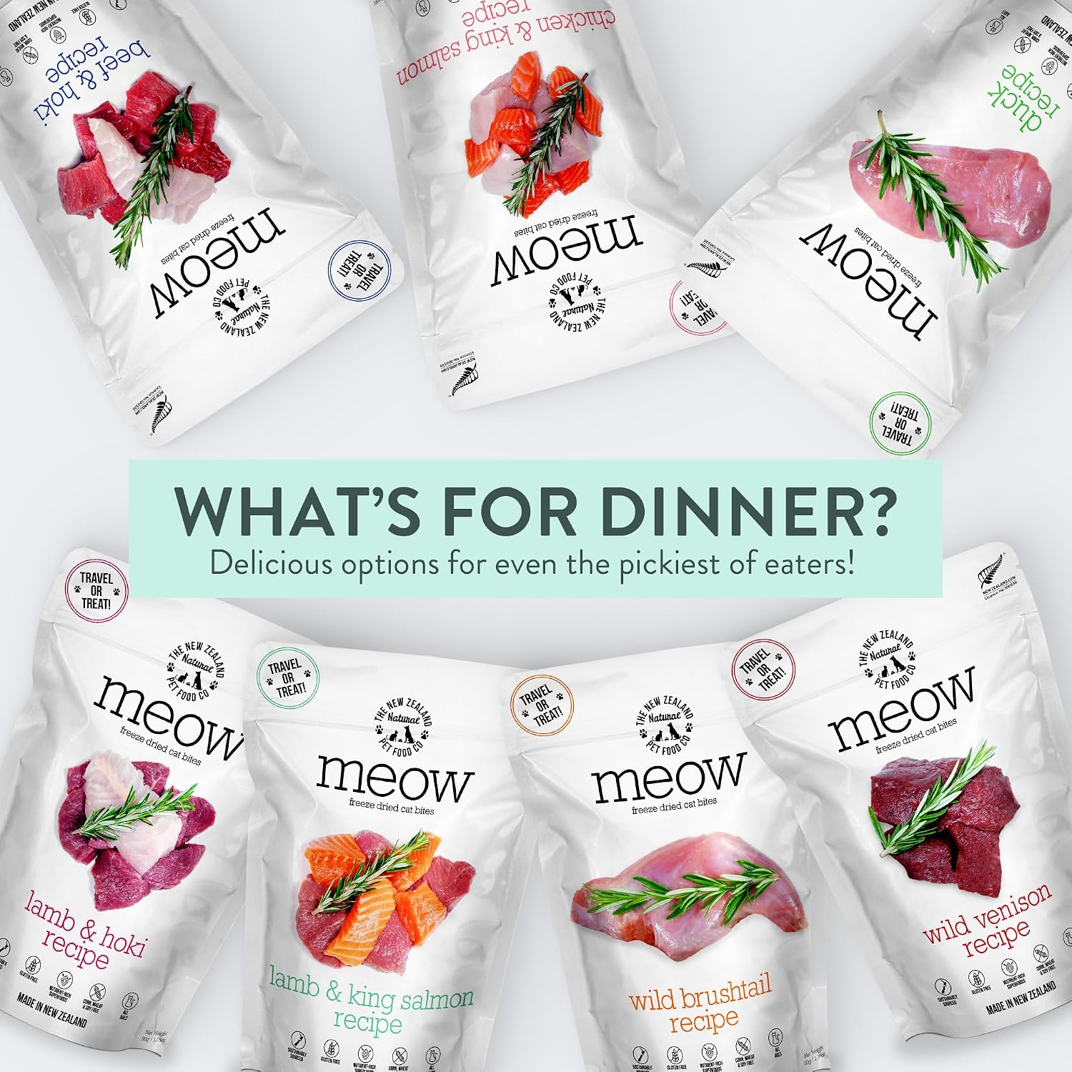 Premium imported gluten free cat food bites served as a crunchy nutritional treat
