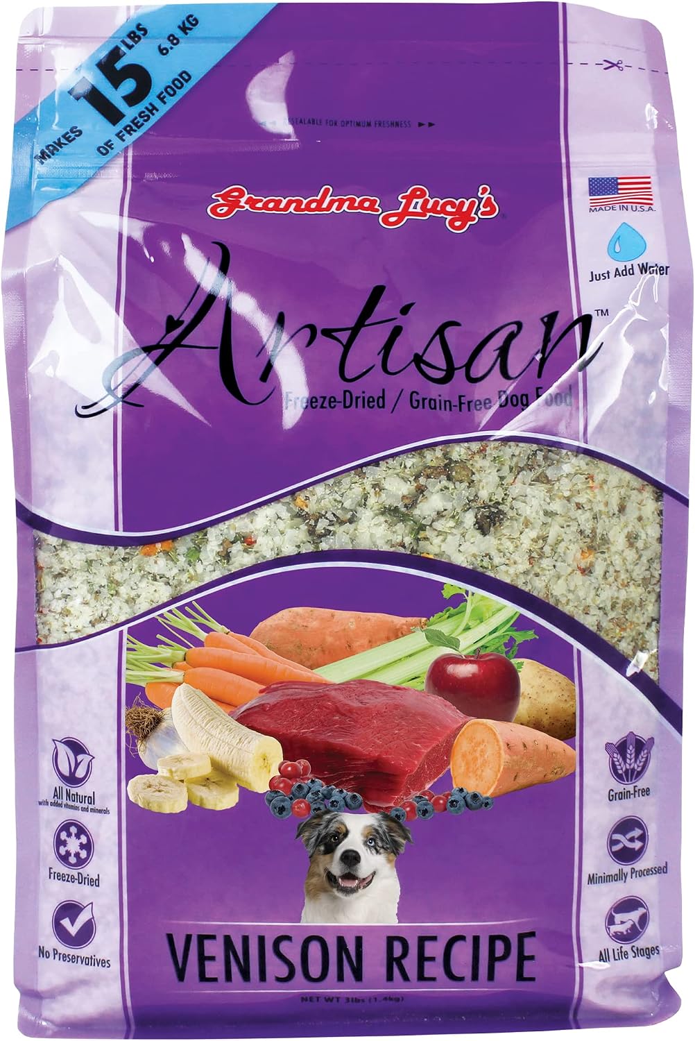 Grandma Lucy's Artisan Pre-Mix Dog Food, Grain Free and Freeze-Dried - 3Lb Bag - Image 15