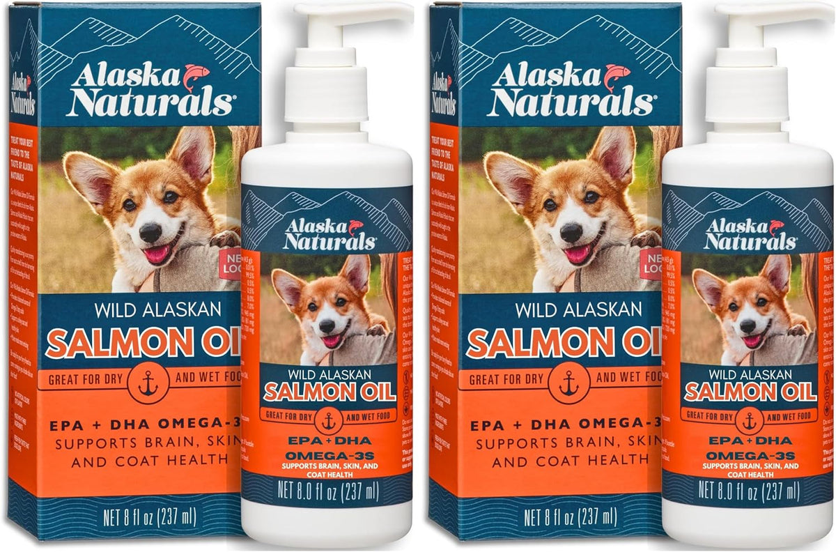 Alaska Naturals Wild Alaskan Salmon Fish Oil Supplement for Dogs Skin and Coat with EPA DHA Omega 3 Fatty Acids Liquid Food Topper 32 oz. - Image 12