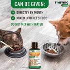 Tobydic herbal liquid drops for pet allergy relief and paw licking prevention
