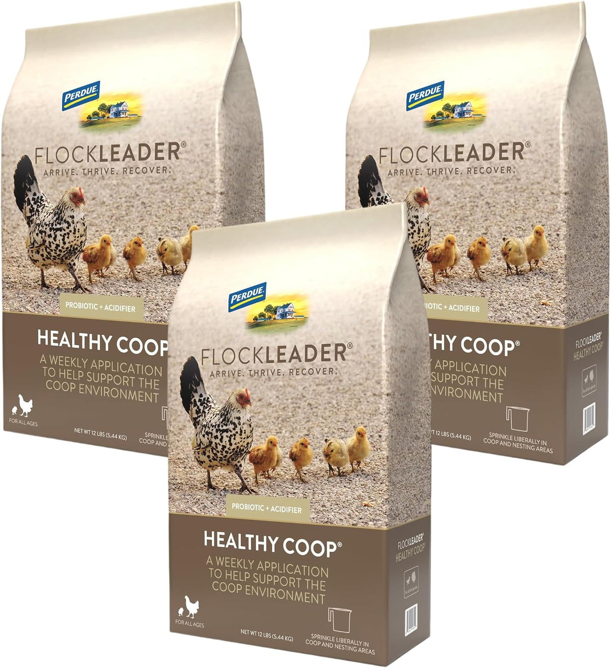 FlockLeader Healthy Coop litter additive container