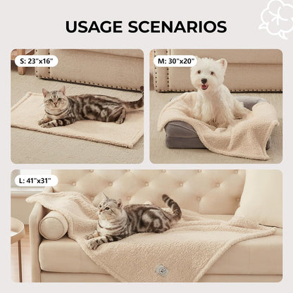 Machine washable soft sherpa dog crate mat and travel liner close up