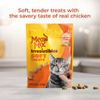 Meow Mix Irresistibles Soft Cat Treats, Chicken Recipe, 3 oz Pouches - Image 2