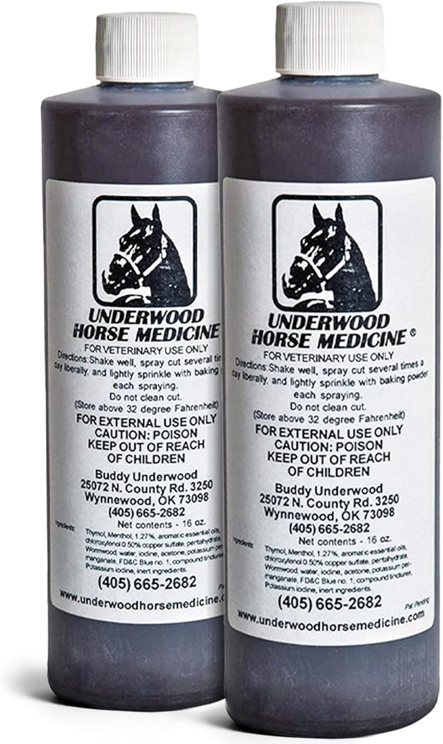Professional equine first aid antiseptic spray product
