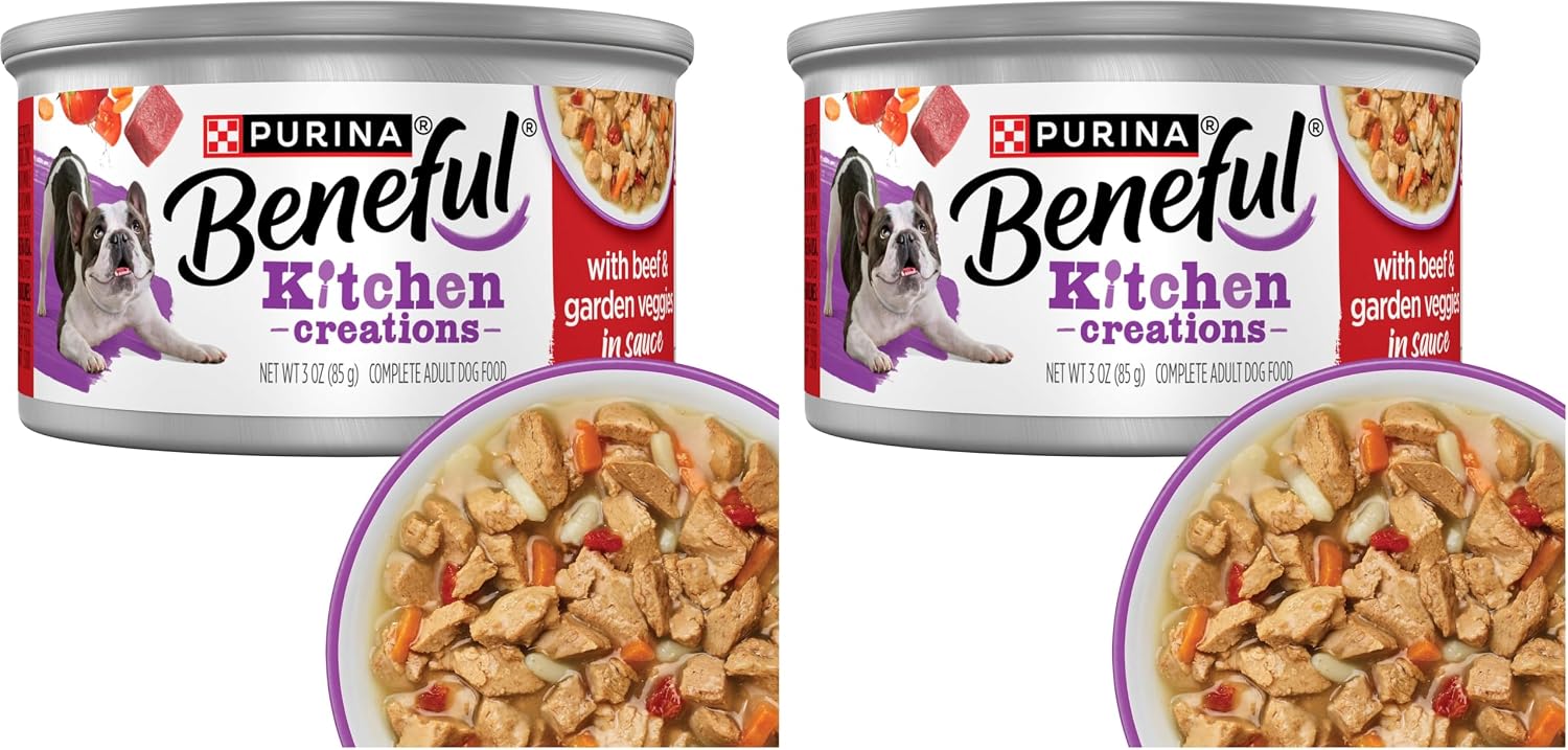Purina Beneful Kitchen Creations With Beef, Chicken, or Lamb Wet Dog Food Variety Pack - (Pack of 30) 3 oz. Cans - Image 14