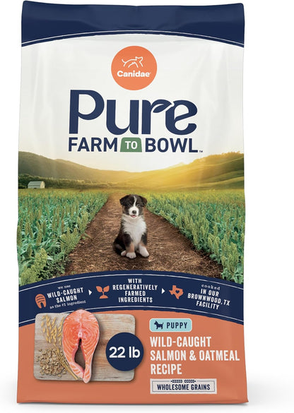Canidae Pure Farm to Bowl Dry Puppy Dog Food - Balanced Nutrition - Limited Ingredient Formula - Grain, Wheat & Soy-Free - Puppy-Friendly - 4 lb - Wild-Caught Salmon & Oatmeal Recipe - Image 13