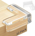 Omiliv 12 pack clear silicone corner protectors for furniture