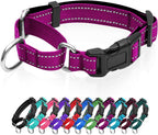 Reflective Martingale Dog Collars. Dog Collar with Quick Release Buckle. Adjustable Soft Padded Breathable Nylon Pet Collar Suitable for Puppies for Small Medium Large Dogs. - Image 9